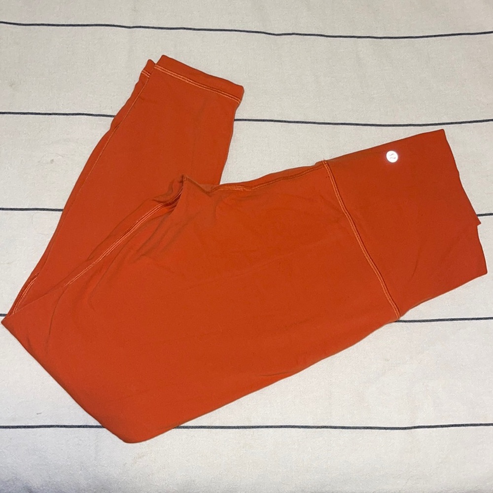 lululemon Align High-Rise Pant 25" canyon orange size 8